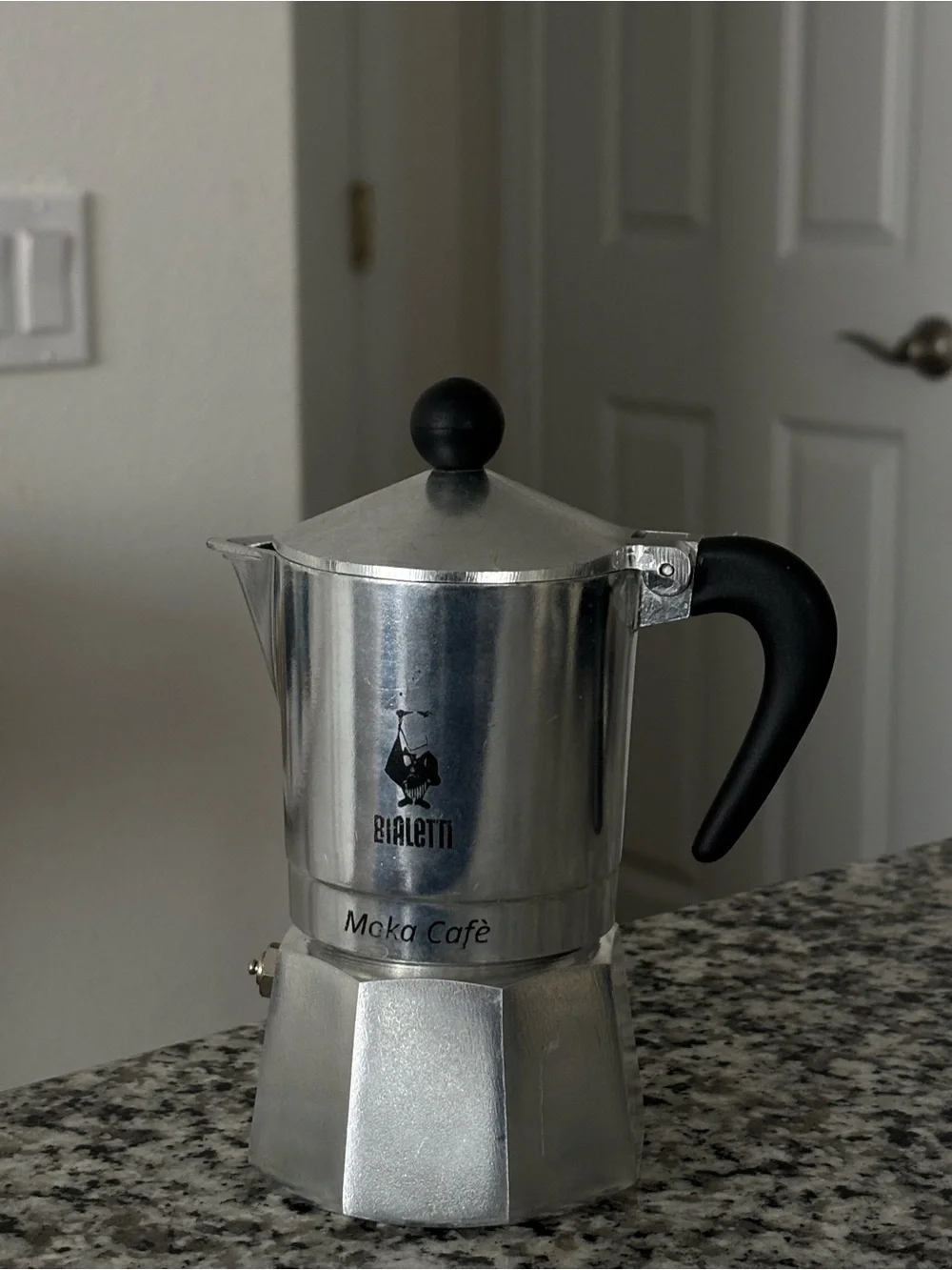 Moka Café Stovetop Espresso Maker - Silver and Black